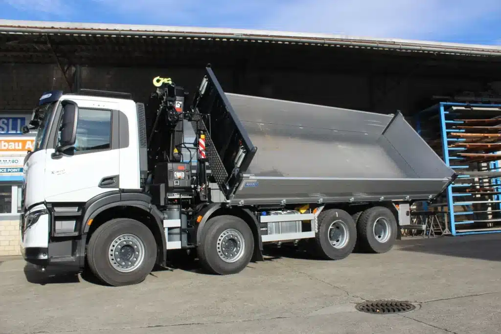 3-Seitenkipper, Nüssli Fahrzeugbau AG, Fahrzeugbau Schweiz, LKW Kipper Schweiz