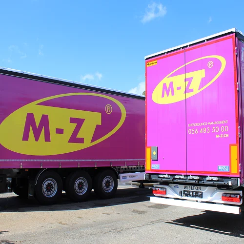 Nüssli Fahrzeugbau AG - M-Z Entsorgungs-Management AG - LKW Aufbauer Schweiz