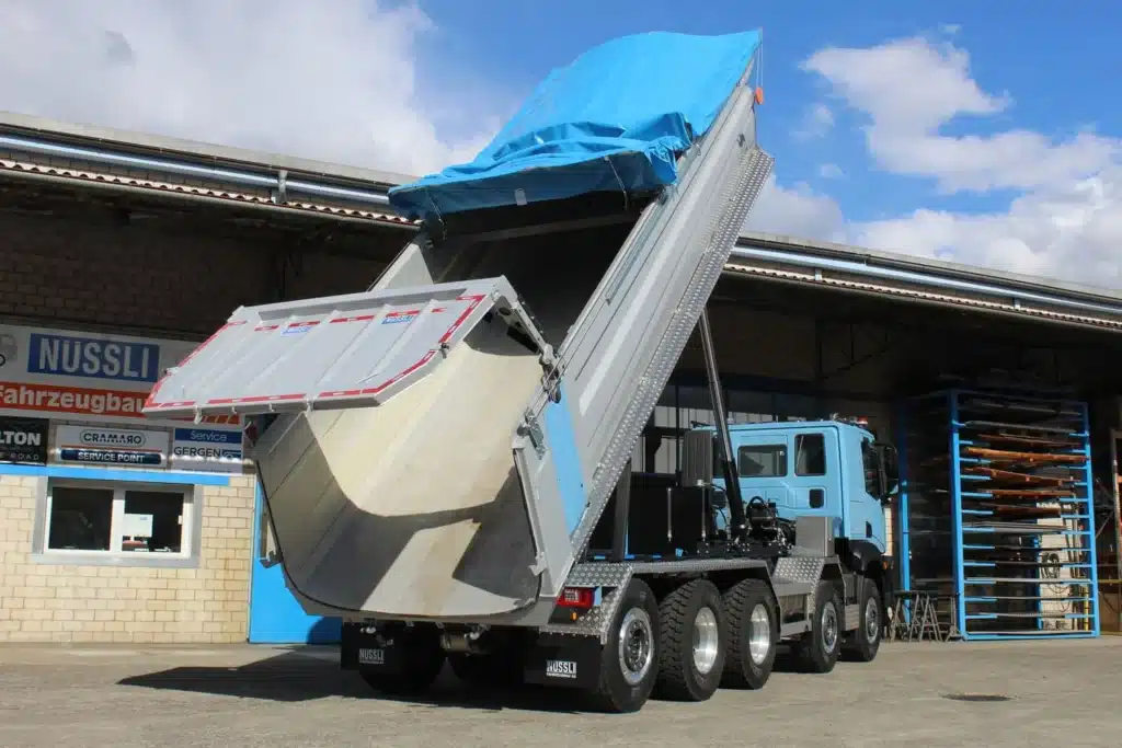 Nüssli Fahrzeugbau AG, Wielton Kipper, 5 Achs Kipper, Kipper Schweiz, Iveco Kipper, Rückwärtskipper, Kippaufbau