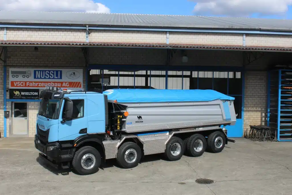 Nüssli Fahrzeugbau AG, Wielton Kipper, 5 Achs Kipper, Kipper Schweiz, Iveco Kipper, Rückwärtskipper, Kippaufbau