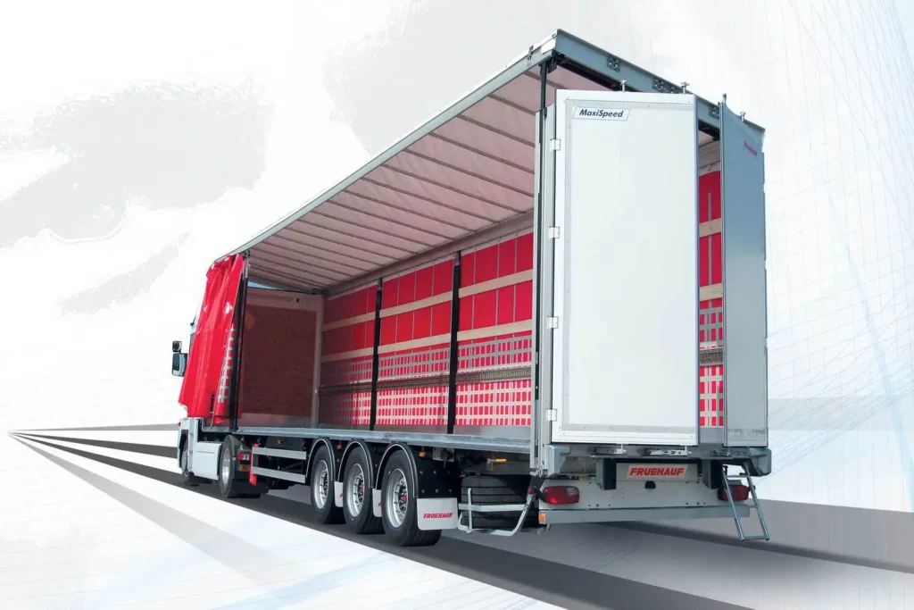Fruehauf Schweiz, Nüssli Fahrzeugbau AG, Cityliner, Curtainsider, Kofferauflieger, Auflieger, Hebebühne