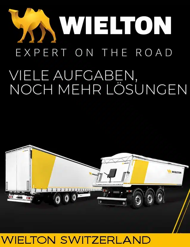 Wielton Schweiz, Nüssli Fahrzeugbau AG, Wielton Auflieger, Wielton Anhänger, Wielton Kipper, Kippsattelauflieger, 5-Achs Kipperm Exklusiver Importeur, Vertrieb Schweiz