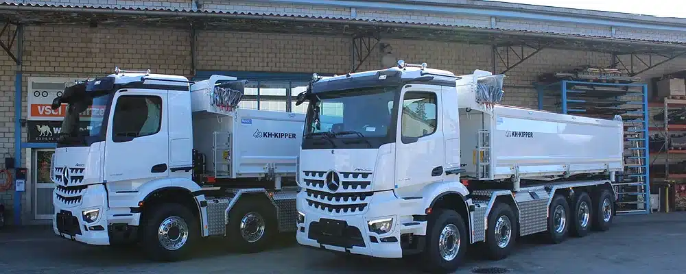 Isolierter 2-Seitenkipper Schweiz, LKW 5-Achs Kipper, Fahrzeugbau
